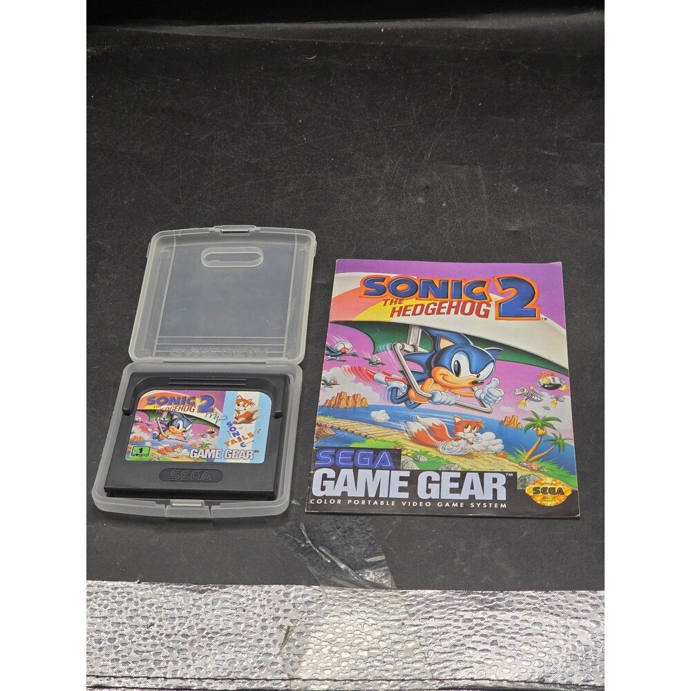 Sonic the Hedgehog 2 Sega Game Gear 1992 w/ Manual & Original SEGA Case